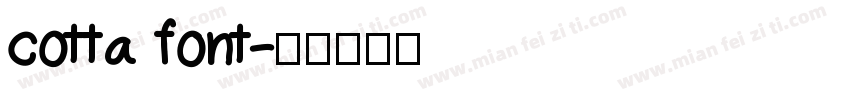 cotta font字体转换
